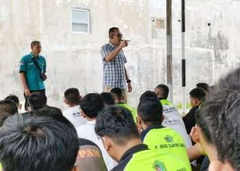 Pimpin apel gabungan, Dir Ops PT Macan Sejahtera Cahaya tegas peringatkan ini ke satpam: Jangan kalian coba-coba!