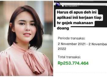 Amanda Manopo unggah total pengeluaran di aplikasi ojol, hampir sentuh Rp260 Juta