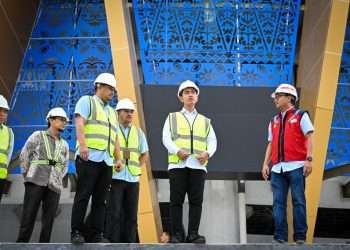 Wapres Gibran Rakabuming tinjau proyek Medan Islamic Center