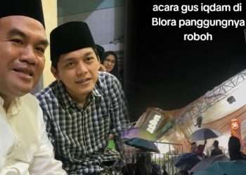 Viral! Panggung acara pengajian Gus Iqdam di Blora roboh, ini kronologinya