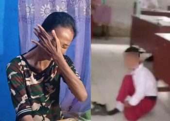 Tega! Tak mampu bayar SPP, siswa SD di Medan dihukum duduk di lantai kelas