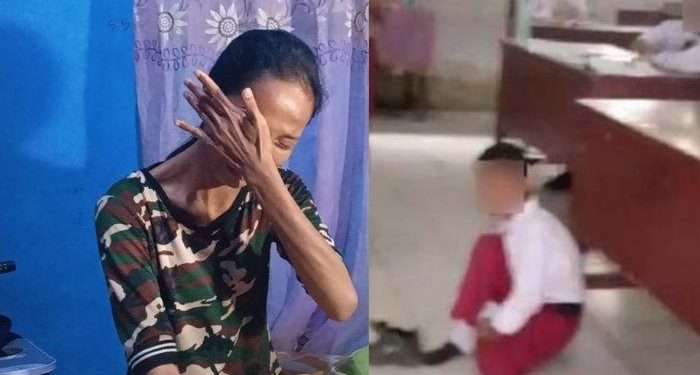 Tega! Tak mampu bayar SPP, siswa SD di Medan dihukum duduk di lantai kelas