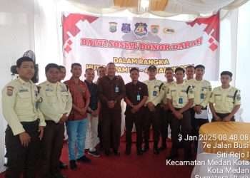 Semarak HUT Satpam ke-44, PT Macan Sejahtera Cahaya ikut aksi donor darah ABUJAPI Sumut
