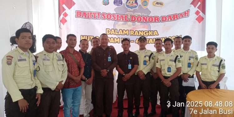Semarak HUT Satpam ke-44, PT Macan Sejahtera Cahaya ikut aksi donor darah ABUJAPI Sumut