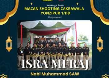 Semangat Isra Mi’raj 1446 Hijriyah: Macan Shooting Cakrawala Yonzipur 1/DD tingkatkan solidaritas dan kualitas diri