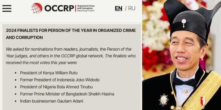 Jokowi masuk daftar tokoh terkorup di dunia versi OCCRP: Buktikan!