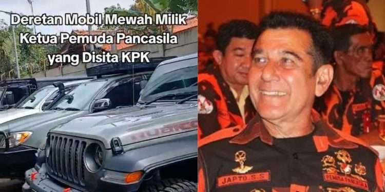 Ini daftar 11 mobil mewah Ketua Umum Pemuda Pancasila yang disita KPK, salah satunya Rubicon