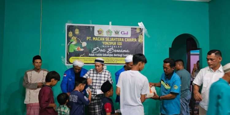 PT Macan Sejahtera Cahaya gelar doa, buka bersama dan berbagi sembako untuk anak yatim di bulan Ramadhan
