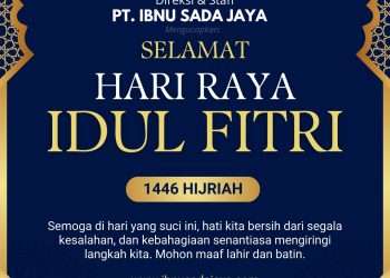 Selamat Idul Fitri dari PT Ibnu Sada Jaya: Direksi dan staff mohon maaf lahir batin