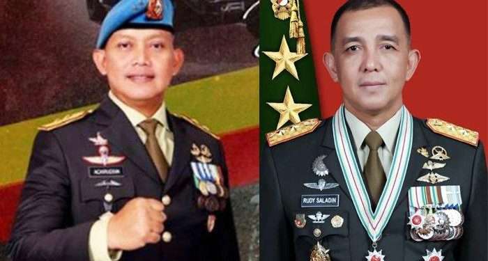 Mayjen TNI Achiruddin dan Rudy Saladin dilantik jadi Pangdam, sama-sama alumni Akmil 1997