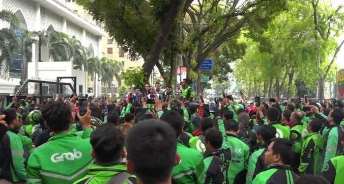Ratusan driver ojol Sumut unjuk rasa hari ini, 4 tuntutan jadi sorotan
