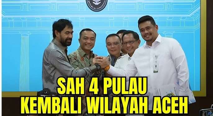 Tak ada lagi sengketa, 4 pulau resmi kembali ke Aceh