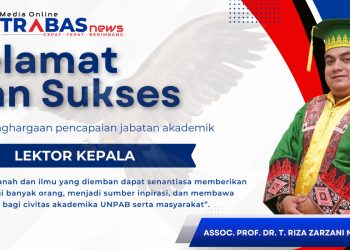 Ucapan Selamat Trabasnews.com atas Pengangkatan Dr. T. Riza Zarzani sebagai Lektor Kepala di UNPAB