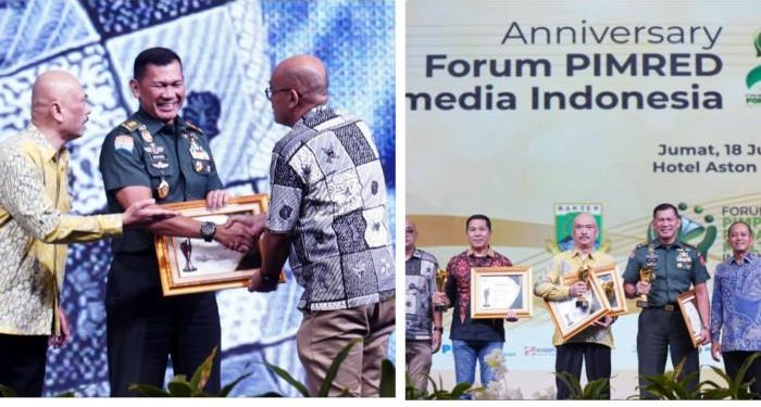 Panglima TNI Jenderal Agus Subiyanto Dianugerahi Penghargaan “Pemimpin Visioner” di Pimred Award 2025