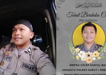Bripka Cecep Gugur Saat Amankan Warga di Acara Makan Gratis Anak Dedi Mulyadi