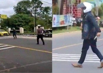 Pengendara Motor Serang Polisi dengan Belati Saat Razia Operasi Patuh Nala 2025, Begini Kronologinya