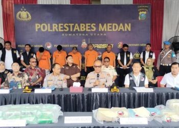 Polrestabes Medan Ungkap Peredaran 29,9 Kg Sabu dan 20 Ribu Butir Ekstasi