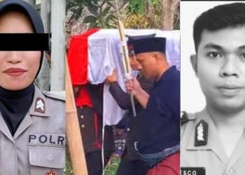 Polwan di NTB bunuh suami yang juga polisi (foto: Kolase Tribun Lombok)
