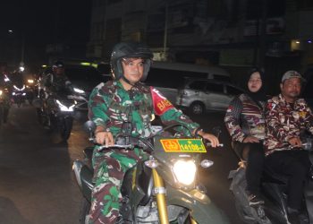 Patroli Gabungan Kodim 0207/Simalungun, FKPPI, dan PPM Wujudkan Kamtibmas di Kota Pematangsiantar