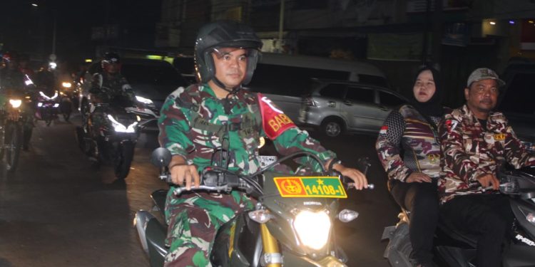 Patroli Gabungan Kodim 0207/Simalungun, FKPPI, dan PPM Wujudkan Kamtibmas di Kota Pematangsiantar