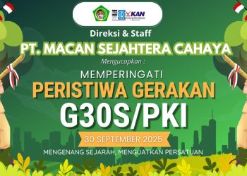 Peringati G30S/PKI, PT Macan Sejahtera Cahaya Tegaskan Komitmen Jaga Pancasila