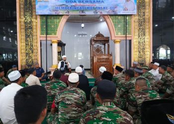 Doa Bersama Lintas Agama Warnai Peringatan HUT TNI Ke-80 di Korem 022/PT dan Kodim 0207/Simalungun