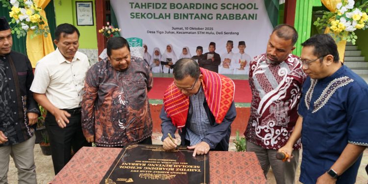 Ketua Pengurus Dompet Dhuafa Resmikan Tahfidz Boarding School Bintang Rabbani di Deli Serdang