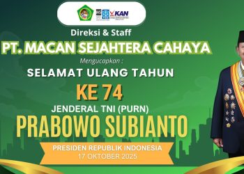 PT Macan Sejahtera Cahaya Ucapkan Selamat Ulang Tahun ke-74 untuk Presiden Prabowo Subianto