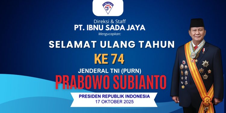 PT Ibnu Sada Jaya Beri Doa dan Ucapan Selamat Hari Lahir ke-74 Presiden Prabowo Subianto