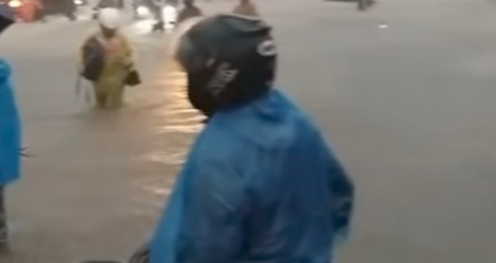 Hujan Lebat Guyur Medan, Sejumlah Wilayah Terendam Banjir