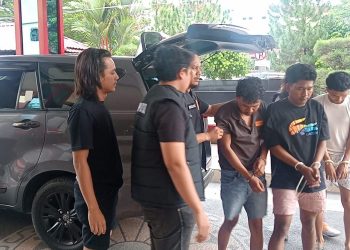 Polda Sumut Ringkus Tiga Begal Sadis di Percut Sei Tuan, Parang dan Sepeda Motor Disita