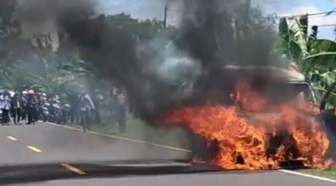 Mobil Pengangkut Uang BNI Terbakar, Rp 4 Miliar Ludes Dilalap Api