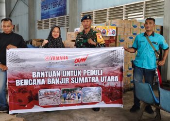 Alfa Scorpii Yamaha Salurkan Bantuan bagi Korban Banjir di Sumatera Utara