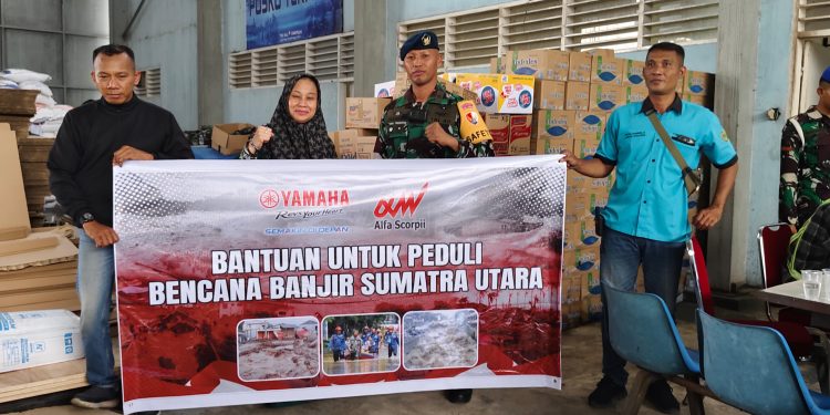 Alfa Scorpii Yamaha Salurkan Bantuan bagi Korban Banjir di Sumatera Utara