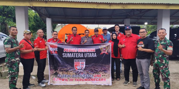 Pajero Indonesia One Korwil III Tarumanegara Salurkan Bantuan untuk Korban Banjir di Langkat