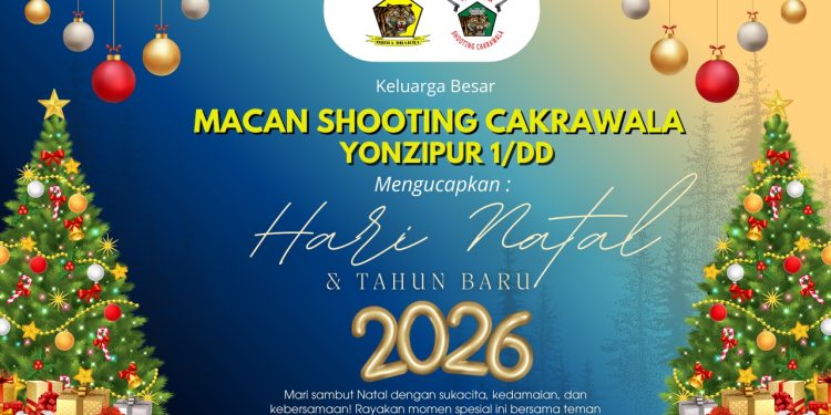 Macan Shooting Cakrawala Yonzipur 1/DD Berbagi Ucapan Natal dan Optimisme Sambut 2026