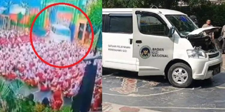 Mobil Pengantar Makan Bergizi Gratis Tabrak Kerumunan Siswa, 21 Orang Terluka