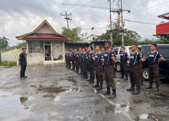 PT Macan Sejahtera Cahaya Gelar Refreshing Training Satpam di Objek Alfa Scorpii Pekanbaru