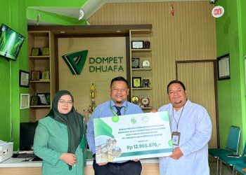 Karyawan Muslim Hermina Salurkan Donasi Banjir Sumatera Utara Rp12,9 Juta Melalui Dompet Dhuafa Waspada