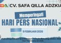 CV Safa Qilla Adzkia Ucapkan Selamat Hari Pers Nasional 2026
