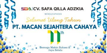 CV Safa Qilla Adzkia Ucapkan Selamat HUT ke-11 PT Macan Sejahtera Cahaya