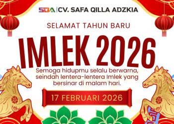 CV Safa Qilla Adzkia Ucapkan Selamat Tahun Baru Imlek 2026, Semoga Penuh Berkah