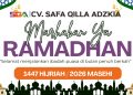 CV Safa Qilla Adzkia Ucapkan Selamat Menjalankan Ibadah Puasa Ramadhan 1447 H, Ajak Sambut Bulan Suci dengan Hati Bersih