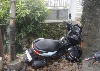 Ibu di Medan Meninggal Dunia Usai Motor Tabrak Pohon Saat Antar Anak Sekolah