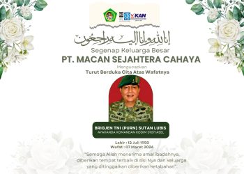 PT Macan Sejahtera Cahaya Sampaikan Duka Mendalam atas Wafatnya Brigjen TNI (Purn.) H. Sutan Lubis