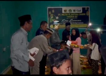 Ramadhan Berbagi, PT Macan Sejahtera Cahaya Santuni 40 Anak Yatim di Redang Seko