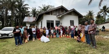 Ramadan Penuh Berkah, PT Macan Sejahtera Cahaya Santuni 40 Anak Yatim di Rengat Barat