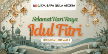 Semangat Kebersamaan di Hari Kemenangan, CV Safa Qilla Adzkia Ucapkan Selamat Hari Raya Idul Fitri 1447 H