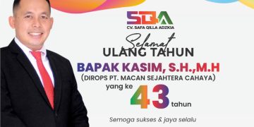 Hangat dan Penuh Doa, CV Safa Qilla Adzkia Ucapkan Selamat Ulang Tahun ke-43 untuk Dir Ops PT Macan Sejahtera Cahaya Kasim SH MH