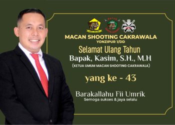 Macan Shooting Cakrawala Ucapkan Selamat HUT ke-43 Dir Ops PT Macan Sejahtera Cahaya Kasim SH MH